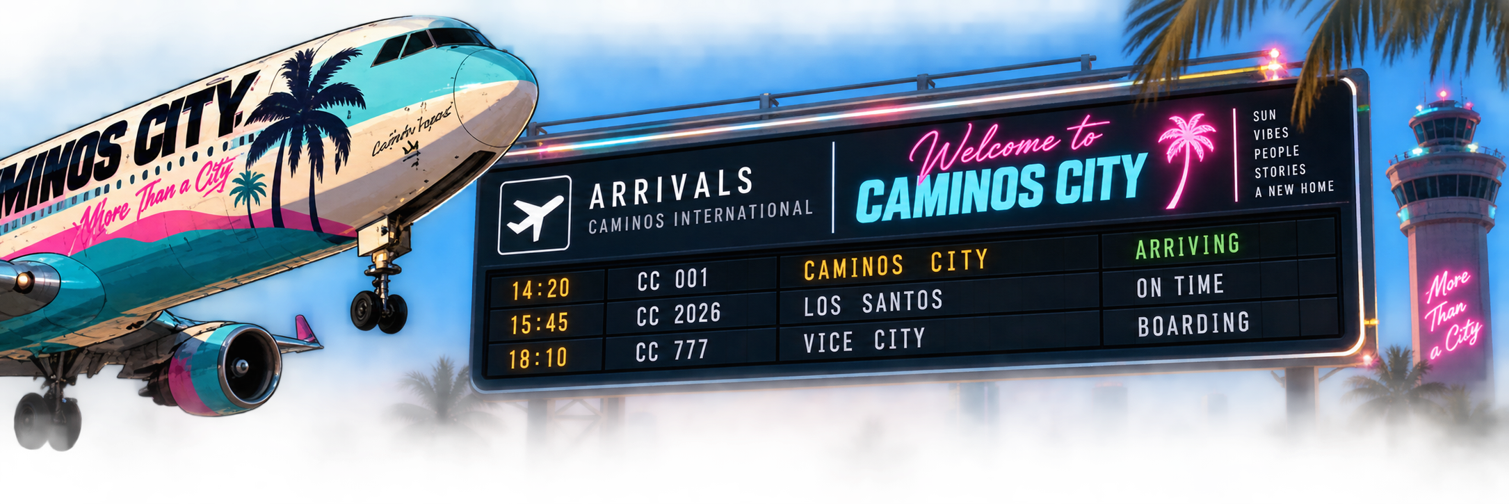 Ankunft am Caminos International Airport